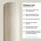 Ansehan Wallcovering W1321 Oxford Collection 36" W x 8 Yard L, Natural Paper - Image 8