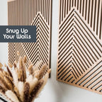 SnugLife 2 Pcs Wood Mountain Wall Art - Image 8