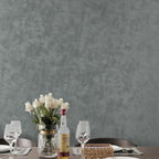 Yasinet Peel and Stick Wall Paper Removable Wallpaper Modern Grey-Green - Image 9