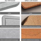Lightomorrow Bulletin Board, 36 x 24 Inches Felt Pin Board, Cork Alternative - Image 4