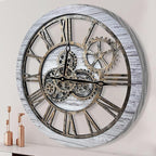The B-Style Large Wall Clock 24 inch Moving Gear Wall Clock Oversized Vintage by TheB-StyleTB