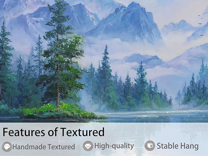 Ardemy Forest Landscape Canvas Painting 48"x24" - Image 3