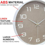 Silent Wall Clock with Large Numbers, 10 Inch Battery Operated Analog Clock - Image 7