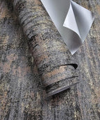 Black Gold Textured Wallpaper Distressed Industrial Metallic Peel and Stick - Image 2