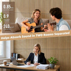 TO-TH Wood-Look Acoustic Wall Panels, 10 Pack 47.2” x 23.6” Acoustic Panels - Image 4