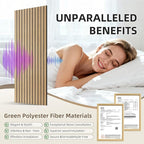 TO-TH Wood-Look Acoustic Wall Panels, 10 Pack 47.2” x 23.6” Acoustic Panels - Image 3