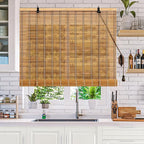 23x48 Inch Bamboo Blinds for Interior Windows, Light-Filtering & Privacy - Image 3