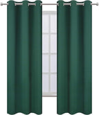 LEMOMO Dark Green Thermal Blackout Curtains/38 x 84 Inch/Set of 2 Panels Room - Image 2