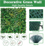 Yangrass Artificial Grass Wall Panels, Faux Greenery Privacy Fence Screen - Image 3