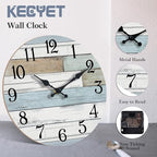KECYET Wall Clock Battery Operated 16 Inch Large Silent Non Ticking Coastal - Image 7