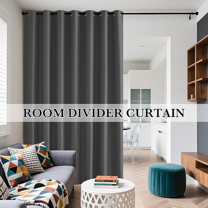 RYB HOME 100% Blackout Room Divider Curtains - Image 9