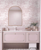 Heroad Peel and Stick Wallpaper Pink and White Vintage Forest Animals Floral - Image 5