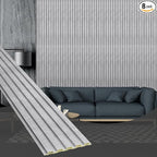 OUZUGIE WPC Acoustic Slat Wall Paneling, Living Room, TV Background, Study Room by OUZUGIE
