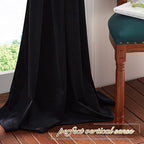 NICETOWN Black Out Velvet Curtains 54 inches Long - Image 7