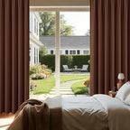 CUCRAF Brown Blackout Curtains 108 inch Length 2 Panels Set, Rod Pocket Room - Image 8