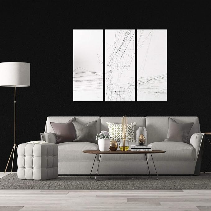 practicalWs 35.4 in x118 in Black Wallpaper Peel and Stick Wallpaper Shelf - Image 5