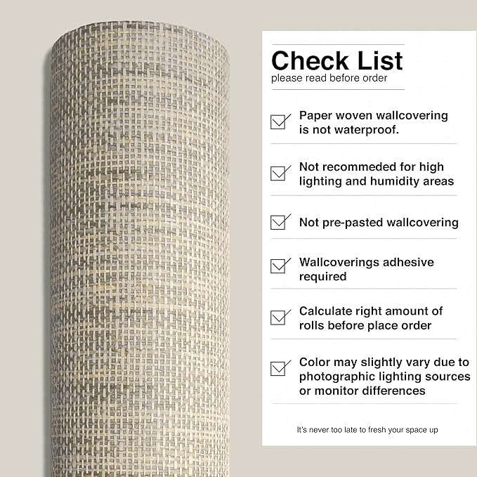 Ansehan Grasscloth Textured Wallcovering W712 Terraces Collection 36" W x 8 - Image 8