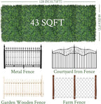 Artificial Ivy Privacy Fence Screen:48"x 128" 4-Layer Leaf UV-Anti Faux - Image 2