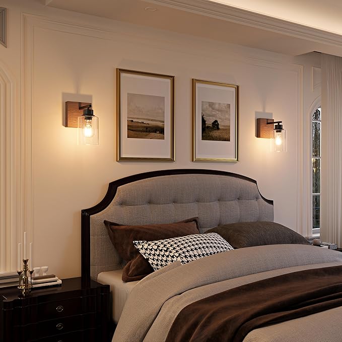 Battery Operated Wall Sconce Set of 2, Easy Install Dimmable Wireless Wall Lamps - Image 6
