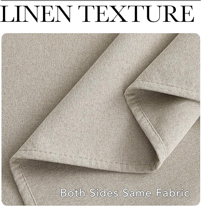 NICETOWN Linen 100% Blackout Insulated Patio Curtain 84" Long Burg, 1 Panel - Image 7