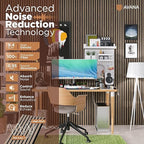 Avana Modern Acoustic Wood Wall Panels – 47.2 X 12.6 Inch Walnut Acoustic - Image 5