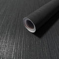Dviolet Black Grasscloth Textured Fabric Contact Paper by Dviolet