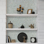 CHIHUT Peel and Stick Silver Holographic Glitter Wallpaper - Image 5