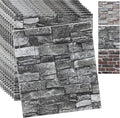 20PCS 3D Wall Panels Peel and Stick 3D Brick Wallpaper Peel and Stick Faux by YLLYLL