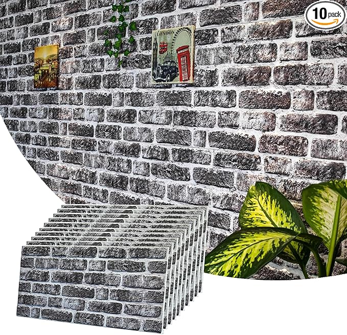 Dundee Deco 3D Wall Panels Faux Brick by DundeeDeco