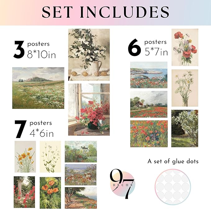 97 Decor Vintage Floral Wall Art - Image 2