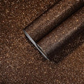 CHIHUT Dark Brown Glitter Peel and Stick Wallpaper Brown Glitter Contact Paper by CHIHUT