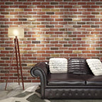 Art3d 20-Pack 105 Sq.Ft Faux Brick 3D Wall Panels Peel and Stick in Red Brown - Image 3