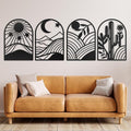GALLERY GRACE Metal Wall Art Decor – 11" x 16", Office – Boho Minimalist Black by GALLERYGRACE