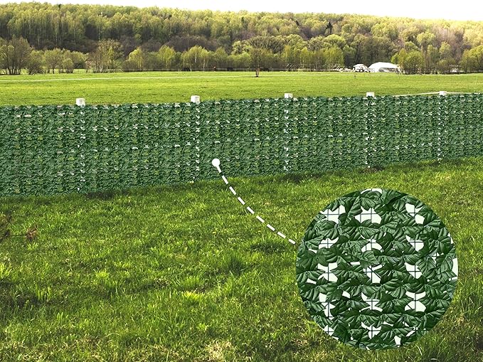 ODTORY Artificial Fence Privacy Screen: 6FT x 20FT UV-Anti Faux Greenery - Image 7