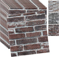 20PCS 3D Wall Panels Peel and Stick 3D Brick Wallpaper Peel and Stick Faux by YLLYLL