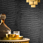 Fititem Black Peel and Stick Wallpaper 1180inL 17.3inW Black Contact Paper by Fititem__FitYourHome