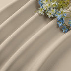 CUCRAF Light Beige Blackout Curtains 90 inch Length 2 Panels Set, Rod Pocket - Image 7