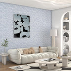 Theper Blue Striped Modern Wallpaper Peel and Stick Wallpaper Boho 17.3"×590" - Image 4
