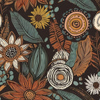 Laatse Boho Wallpaper Peel and Stick, Vintage Floral Contact Paper 17.5" x by Laatse