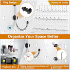 Peg Board, Includes 4 Pack White Peg Board Panels - Image 6