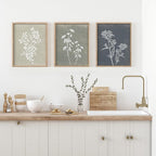 Framed Boho Wall Art Set of 4 for Wooded Minimalist Botanical Print Wall Art - Image 9