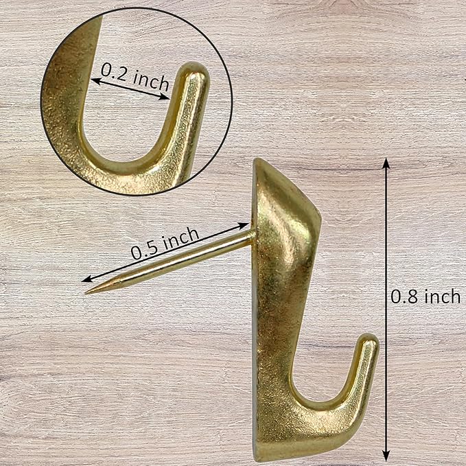Push Pin Picture Hooks, Push Pin Hangers, Decorative Push Pins - Image 2