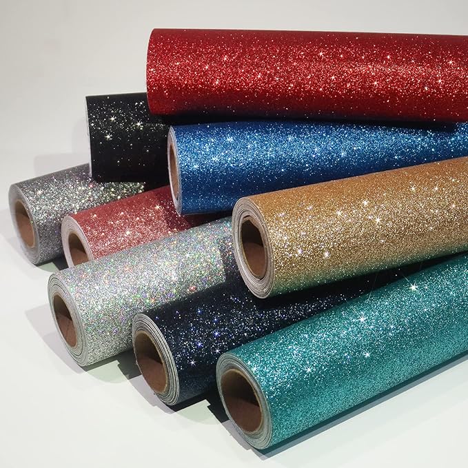 CRE8TIVE Champagne Gold Glitter Wallpaper Border Gold Peel and Stick Wallpaper - Image 7