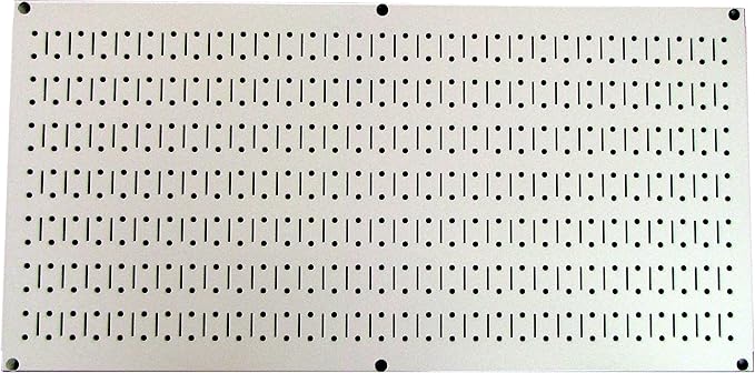 Wall Control Pegboard 16in x 32in Horizontal Beige Metal Pegboard Tool Board by Wall+Control