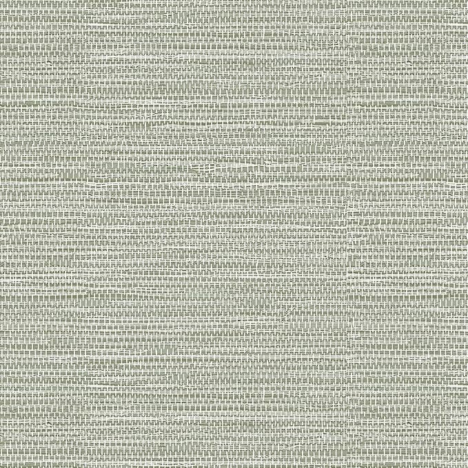 HueBurst Grasscloth Peel and Stick Wallpaper 17.3"x197" Renter Friendly by HueBurst