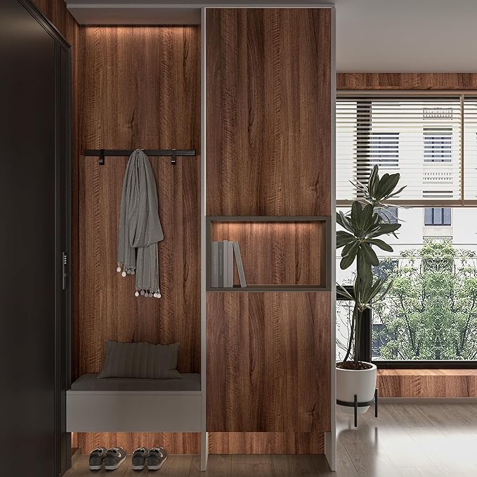 Walnut Wood Contact Paper 24x354 inch Wood Peel and Stick Wallpaper Removable - Image 4