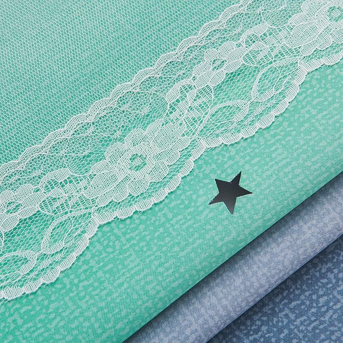 XiDi Curtains for Bedroom Decor, Rainbow Purplgreen grey52/96 - Image 8