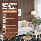 Avana Modern Acoustic Wood Wall Panels – 93.2x11.25 Inch Panels – Fits 94x12 - Image 2