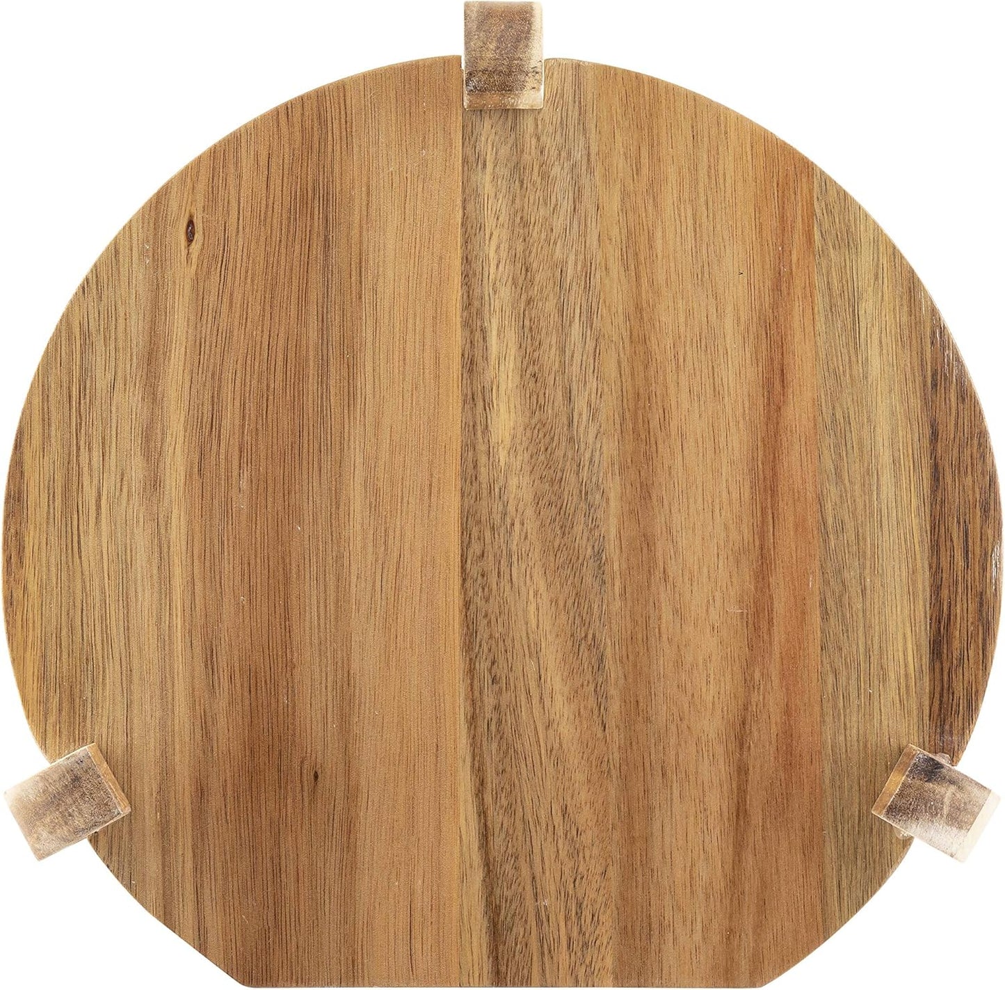 TableCraft 10757 Acacia Beverage Dispenser Stand, Wood Base for Easy Pouring, Fits BDG1000, BDG2000, BDG3000, 10090 and 10699, 10" x 5.75", Natural Finish