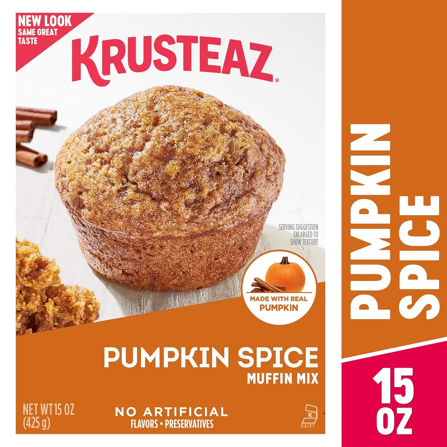 Krusteaz Pumpkin Spice Muffin Mix (15 Ounce (Pack of 2))